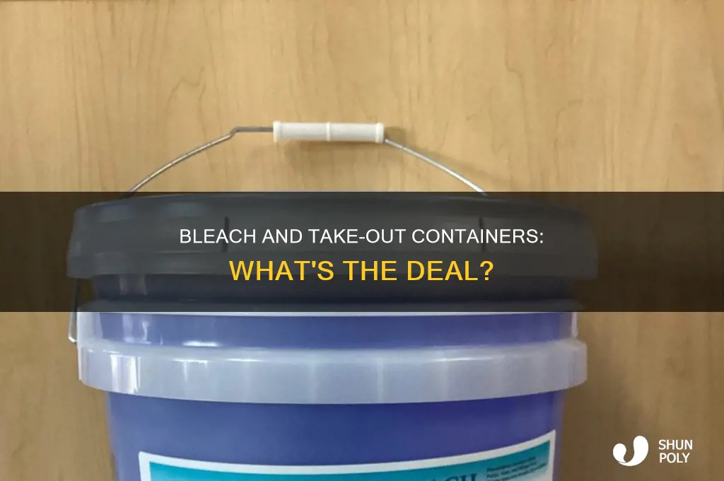 do take-out plastic containers absorb bleach