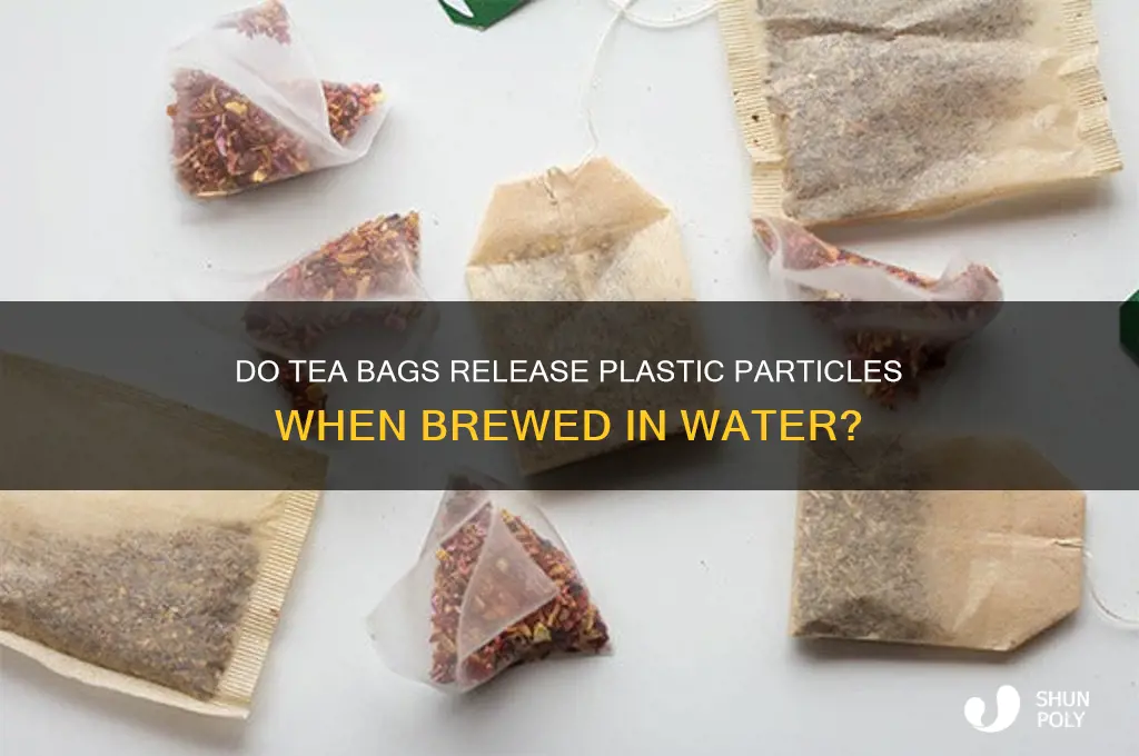 do tea bags leak plastic into water