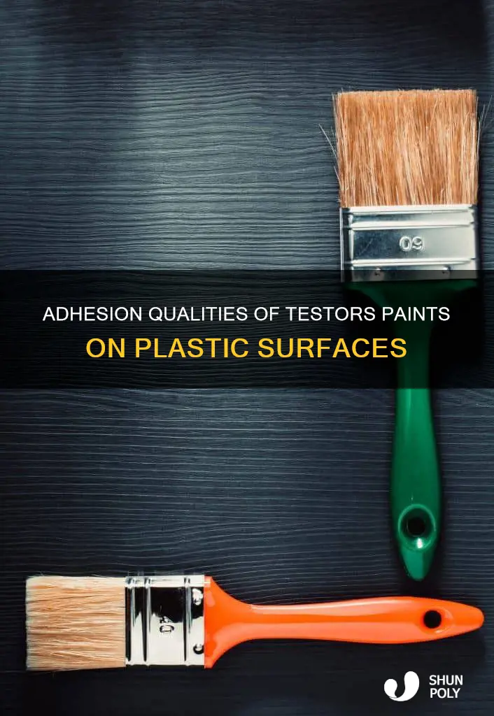 do testors paits adhere to plastic