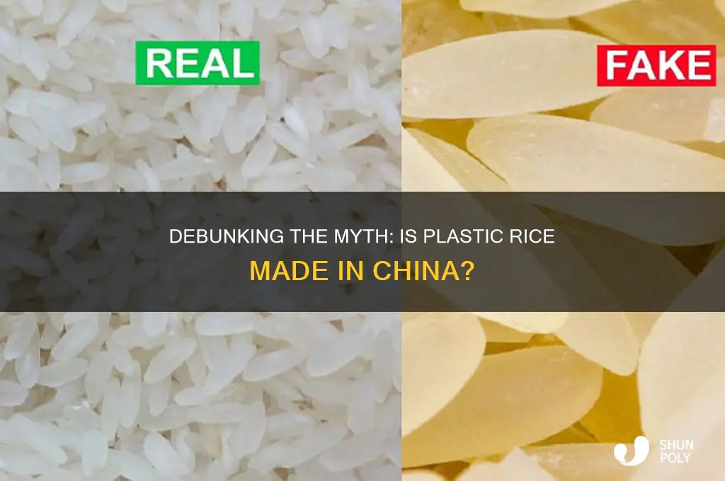 do the chinese make rice out of plastic