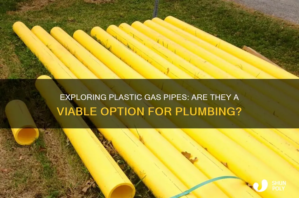 do they make a plastic gas pipe