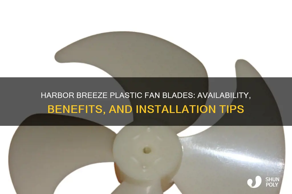 do they make plastic fan blades for harbor breeze