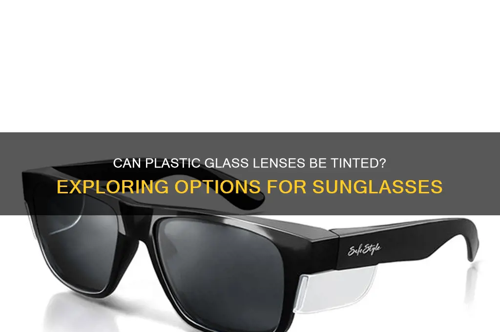 do they make plastic glass lens to tint glasses