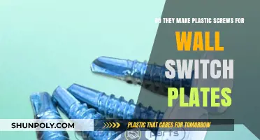 Plastic Screws for Wall Switch Plates: Are They Available?