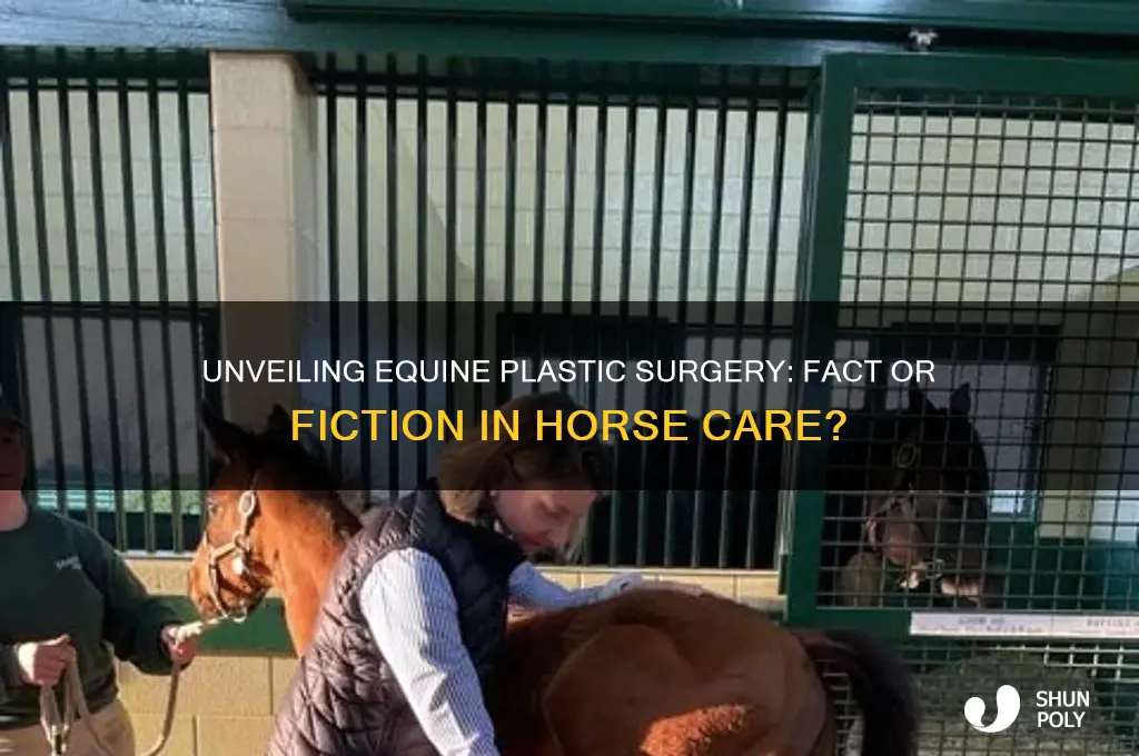 do they perform plastic surgery on horses