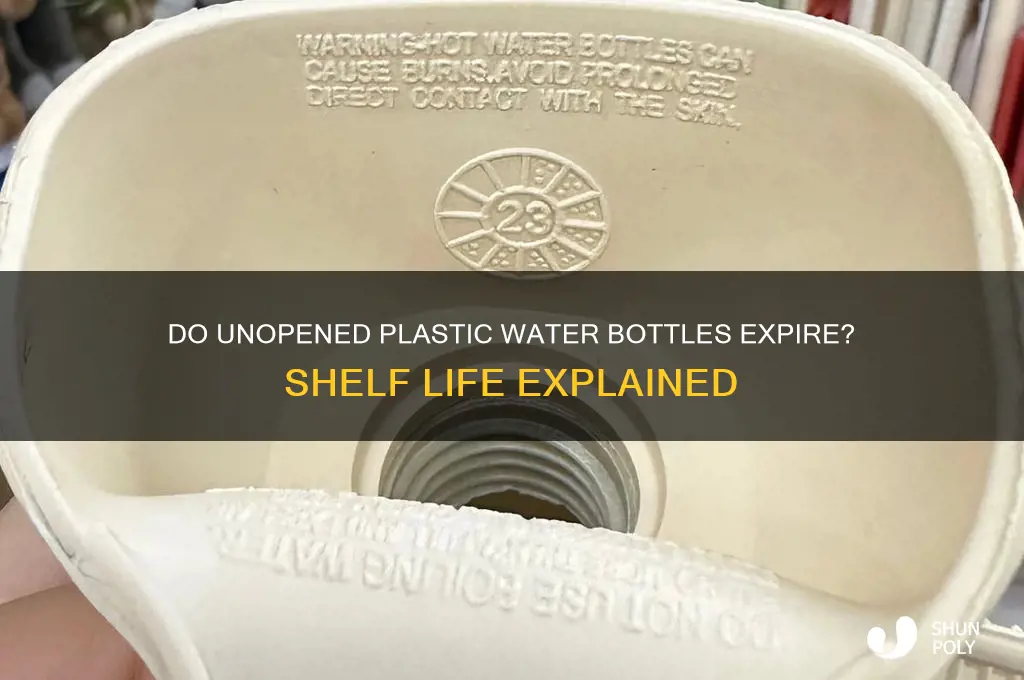 do unopened plastic water bottles expire