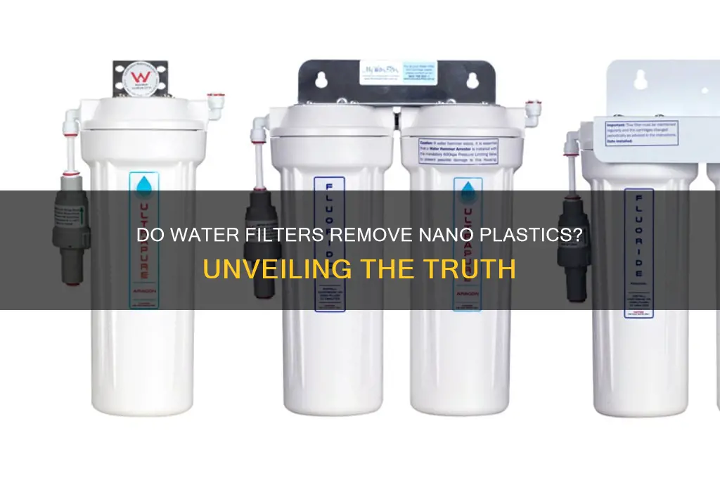 do water filters remove nano plastics