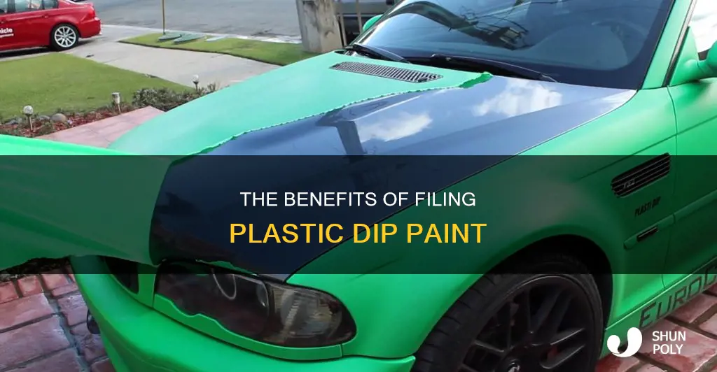 do we need to file plastic dip paint
