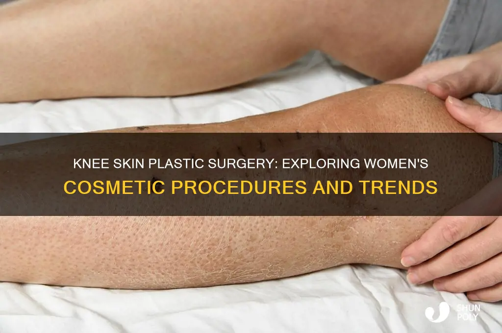 do women have plastic surgery on their knee skin