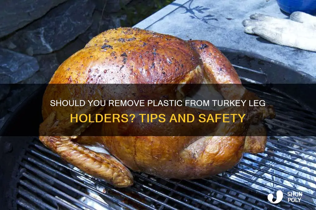 do you cut plastic of turkey leg holder
