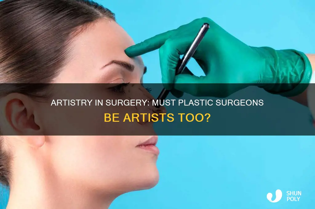 do you have to be an artist to plastic surgeon