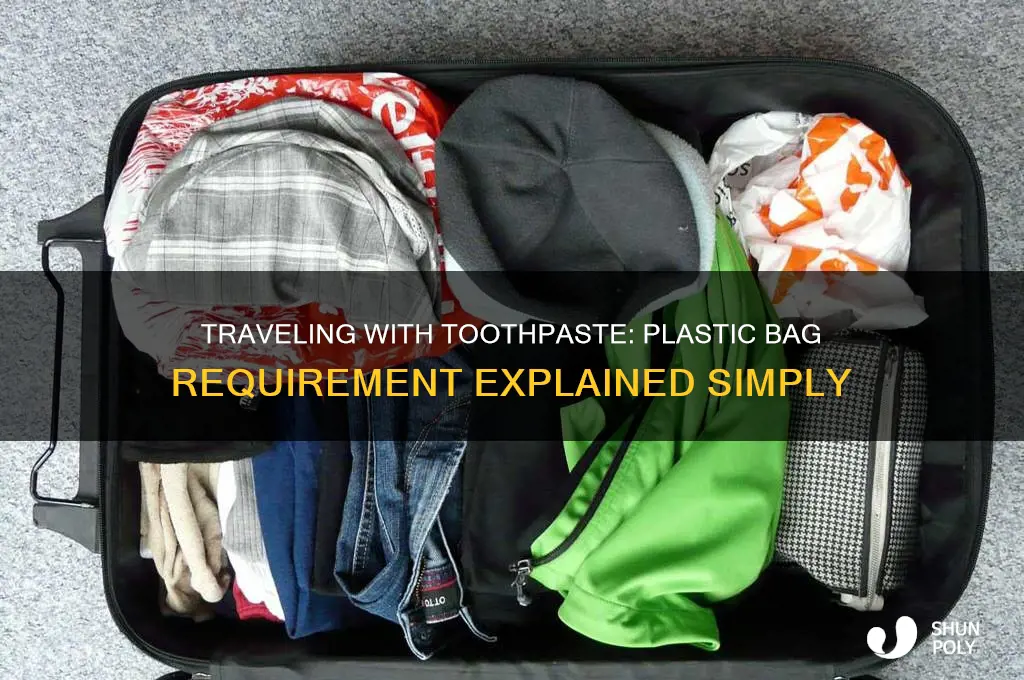 do you have to put toothpaste in a plastic bag