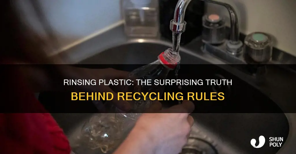 do you have to rinse plastic before recycling