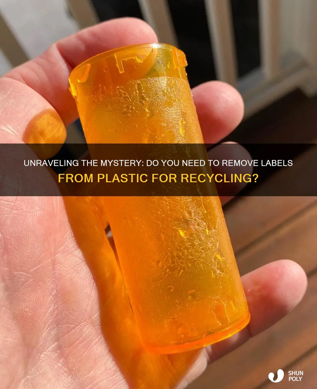 do you have to take labels off when recycling plastic