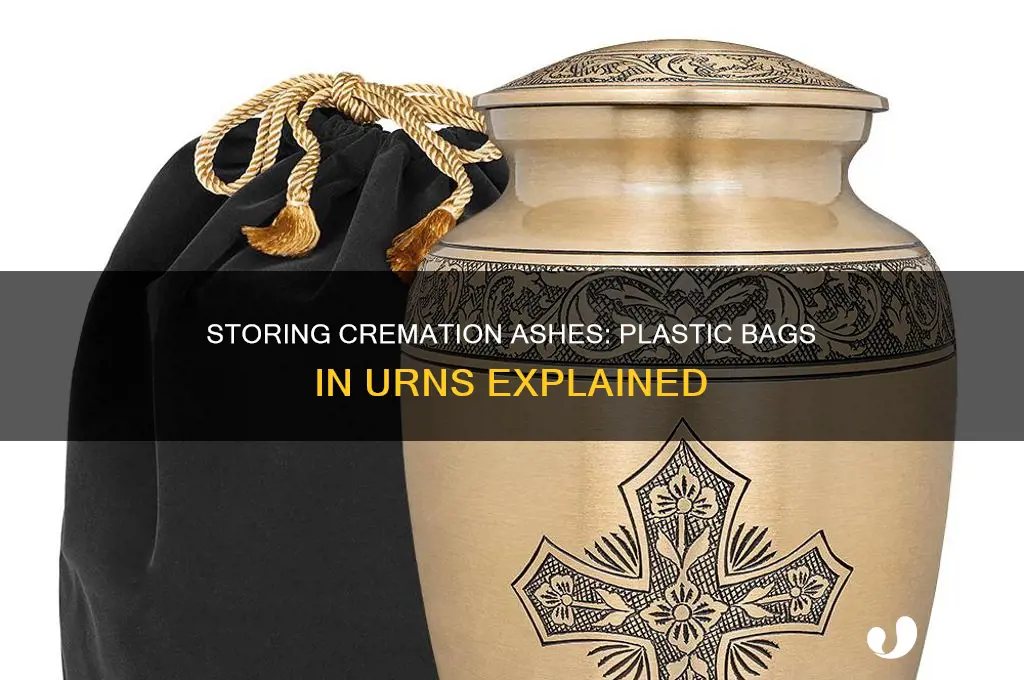 do you keep ashes in plastic bag in urn