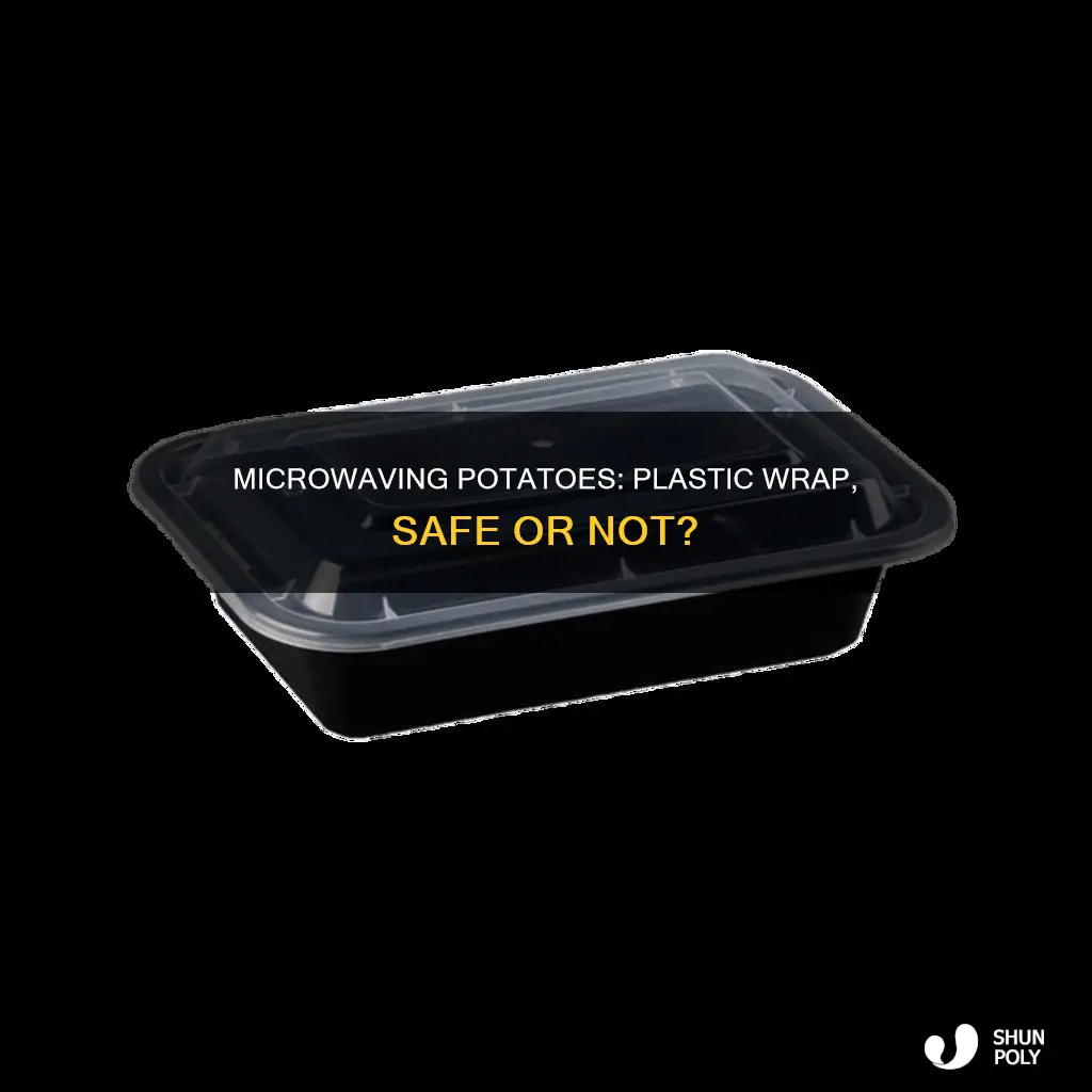 do you leave plastic on microwave potatoes