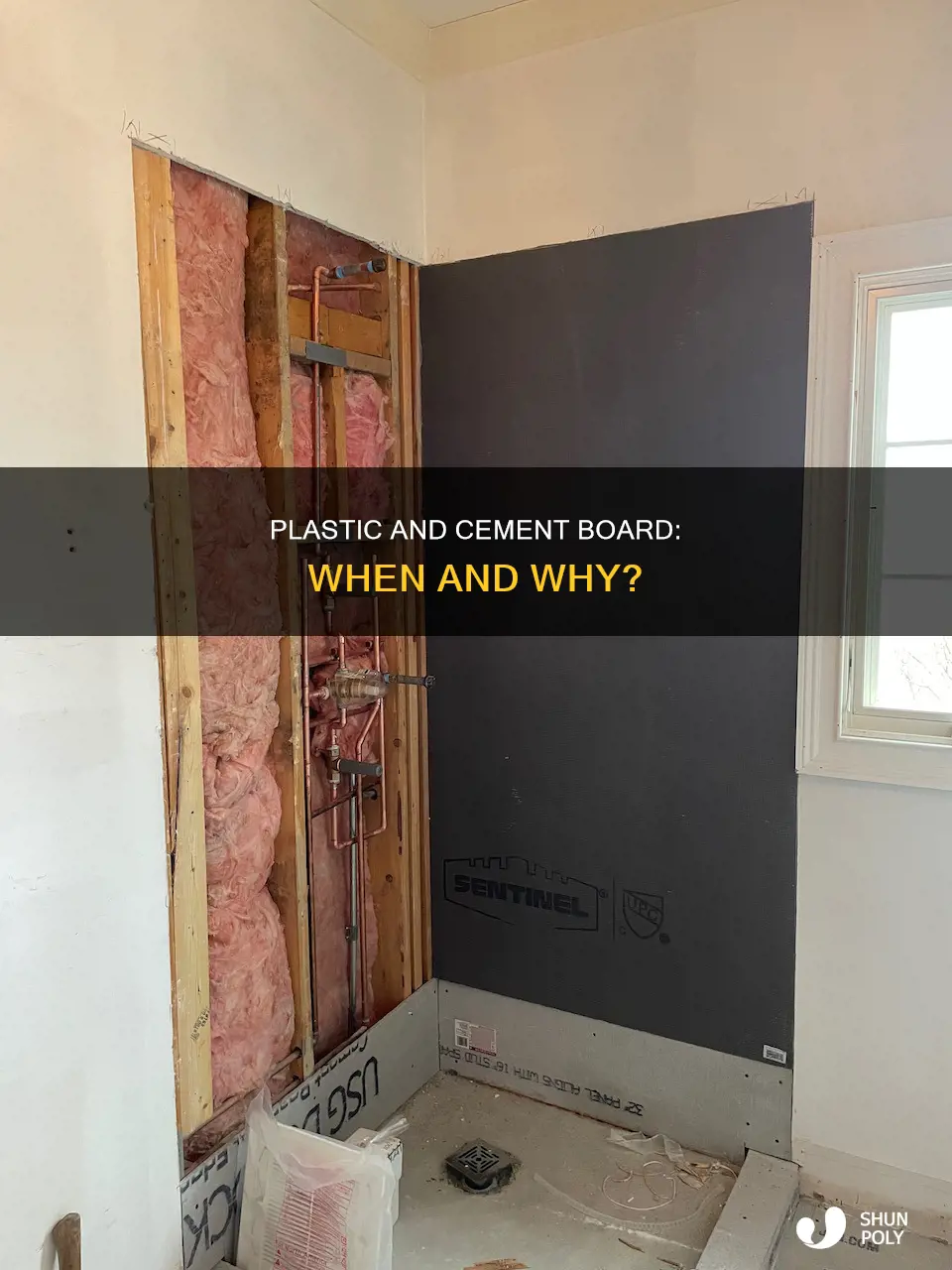 do you need plastic behind cement board
