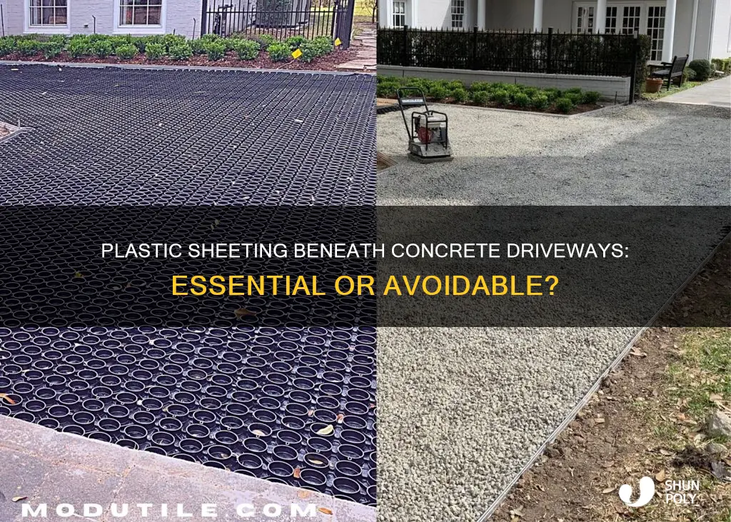 do you need plastic under concrete driveway