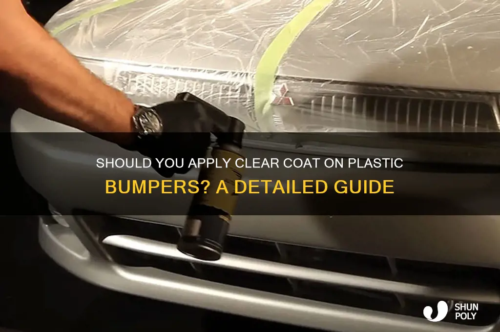 do you put clear coat on plastic bumper