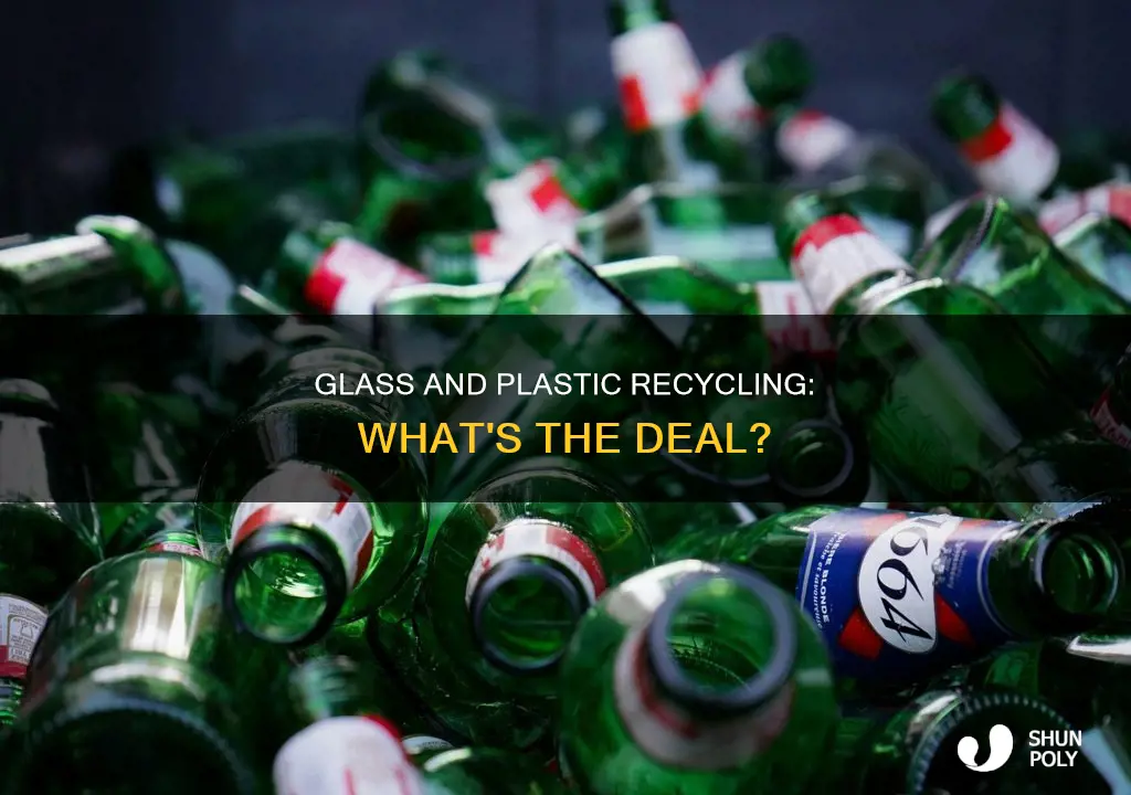 do you recycle glass with plastic