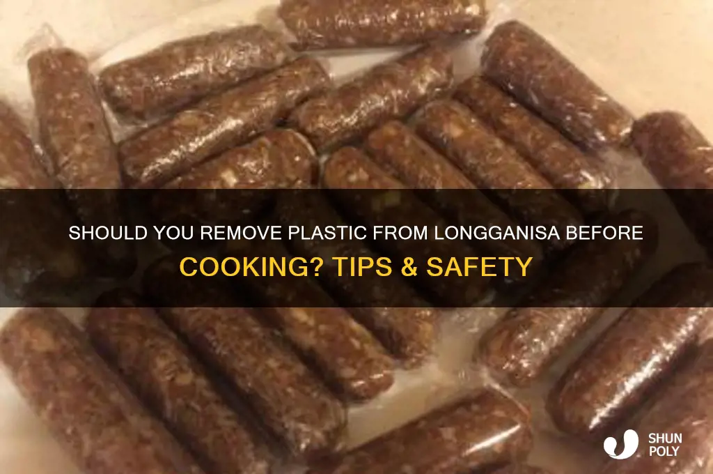 do you remove plastic from longganisa