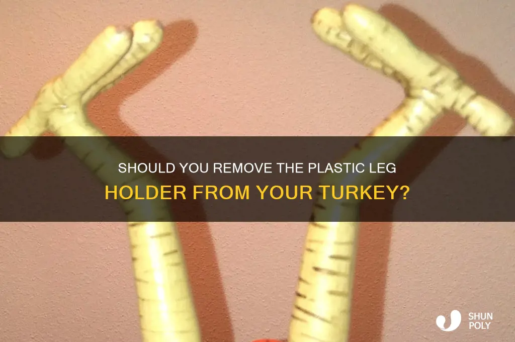 do you remove plastic leg holder from turkey