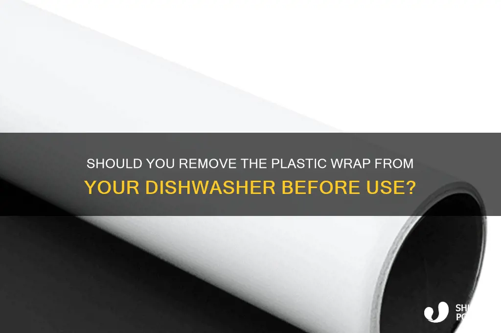 do you remove the plastic on the dish washer