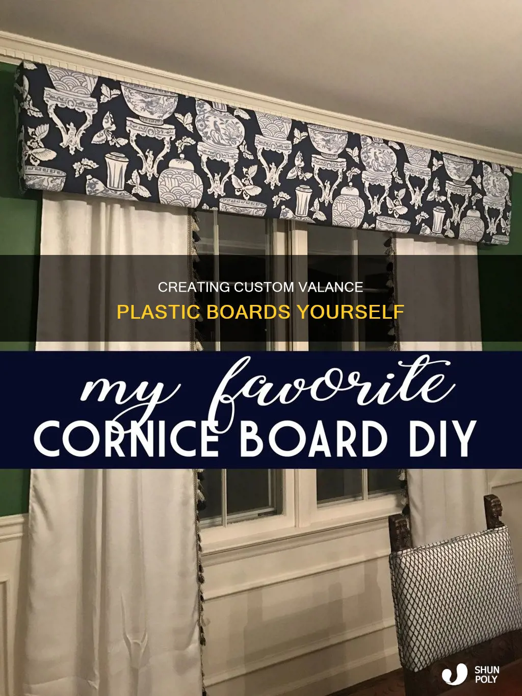 do your own valance plastic boards