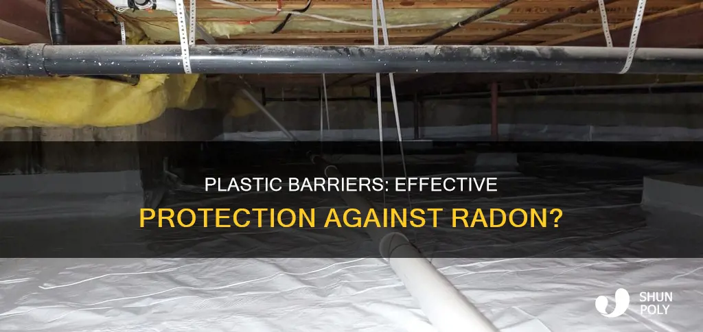 does 6 mil plastic stop radon