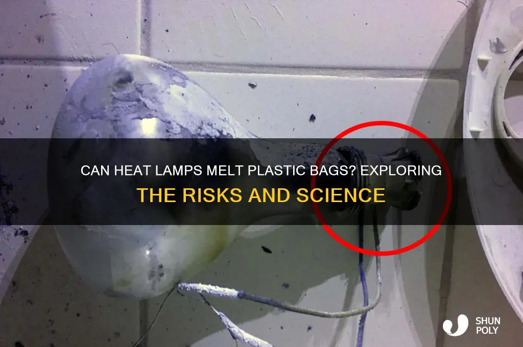 does a plastic bag melt under heat lamp