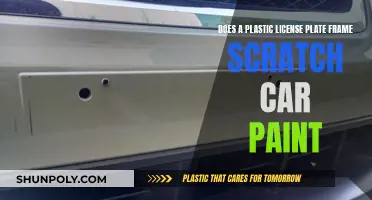 Plastic License Plate Frames: Car Paint Scratch Risk?