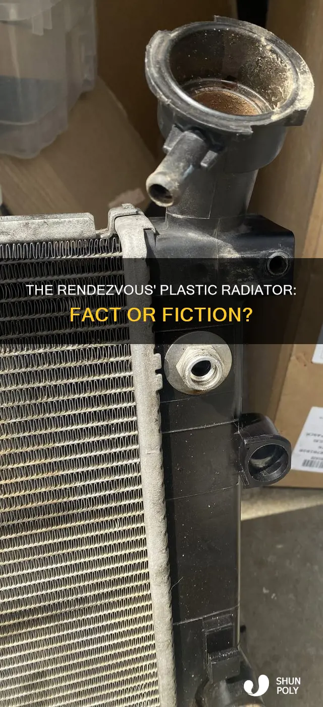does a rendezvous have a plastic radiator