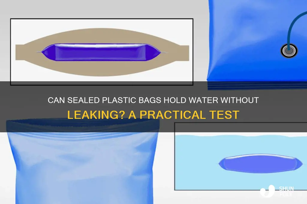 does a sealed plastic bag hold water without leaking