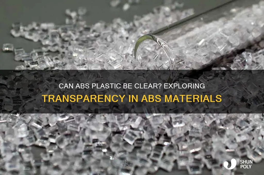 does abs plastic come in clear
