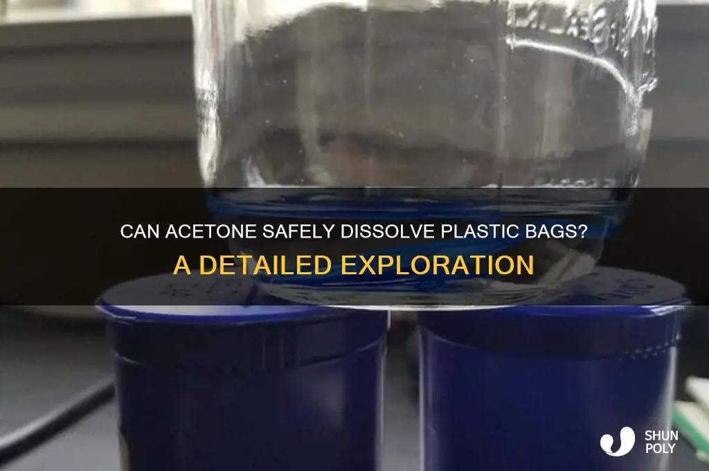 does acetone dissolve plastic bags
