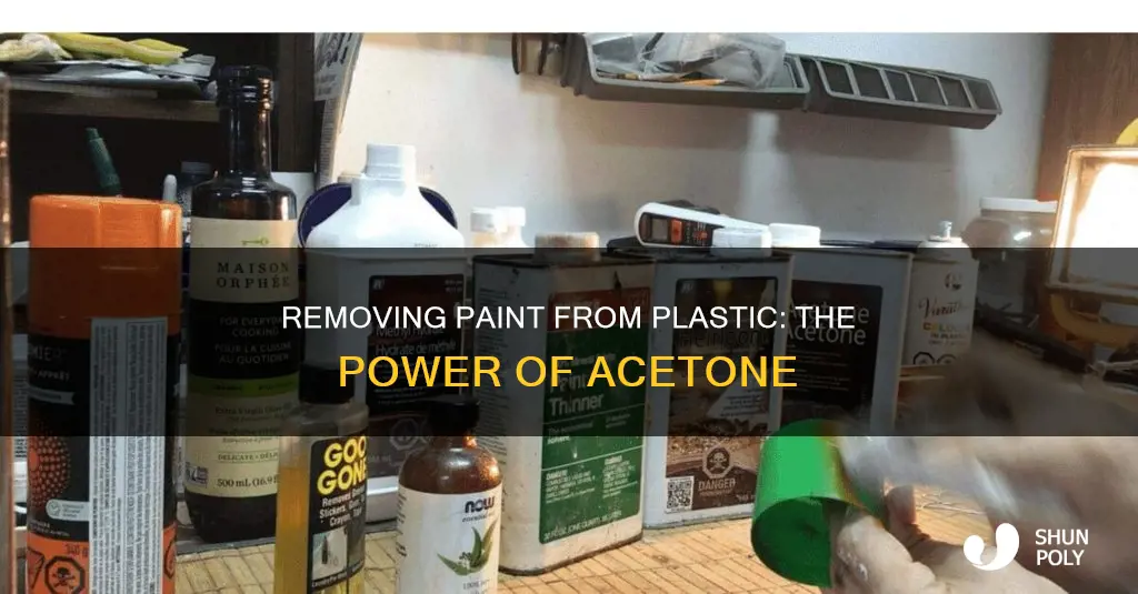 does acetone remove paint from plastic