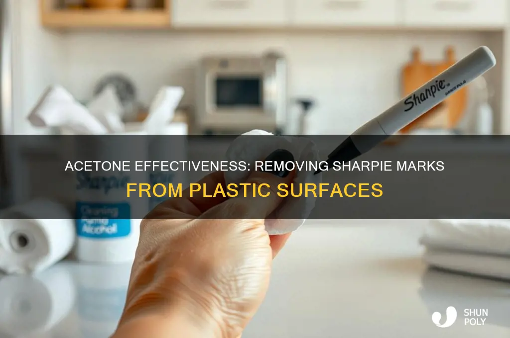 does acetone remove sharpie from plastic