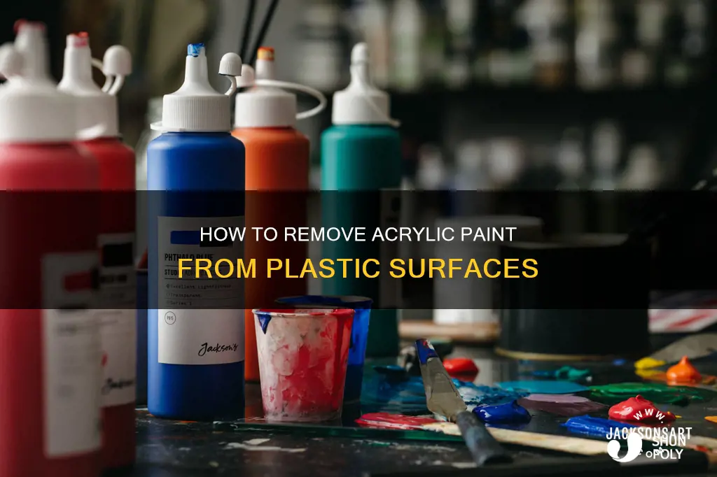 does acrylic paint wash off of plastic