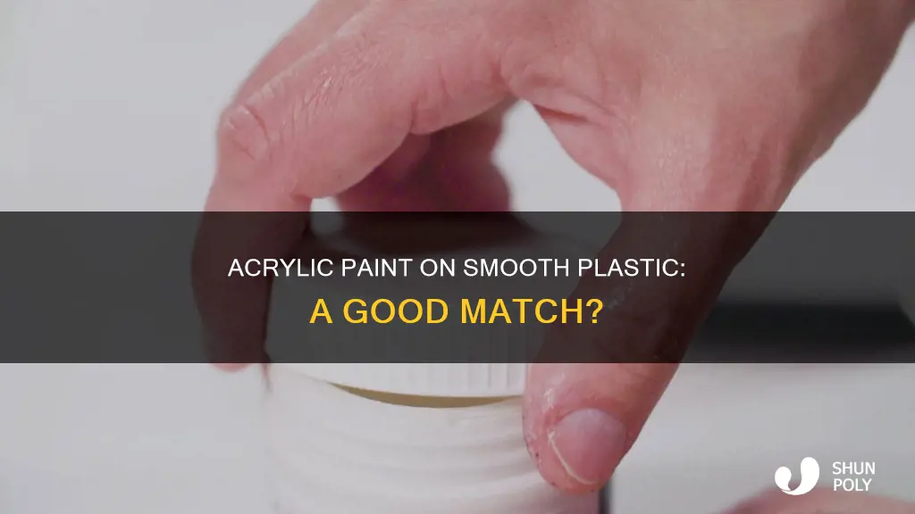 does acrylic paint work on smooth plastic