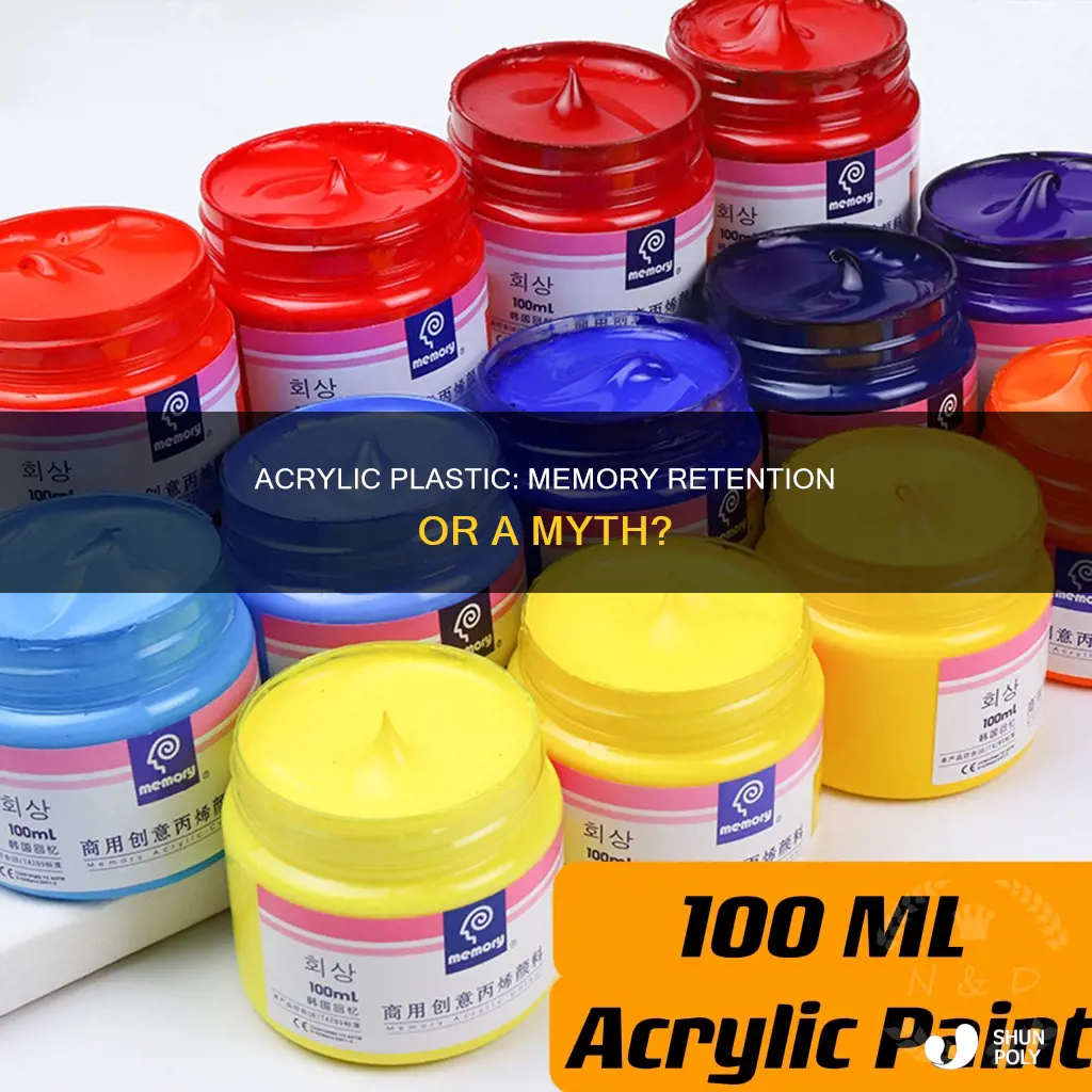 does acrylic plastic have a memory