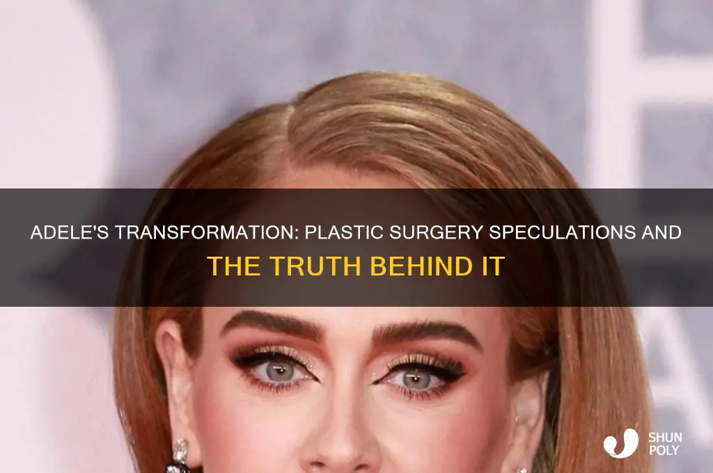 does adele have plastic surgery