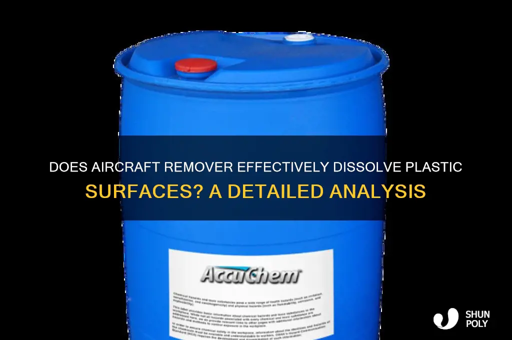 does aircraft remover work on plastic