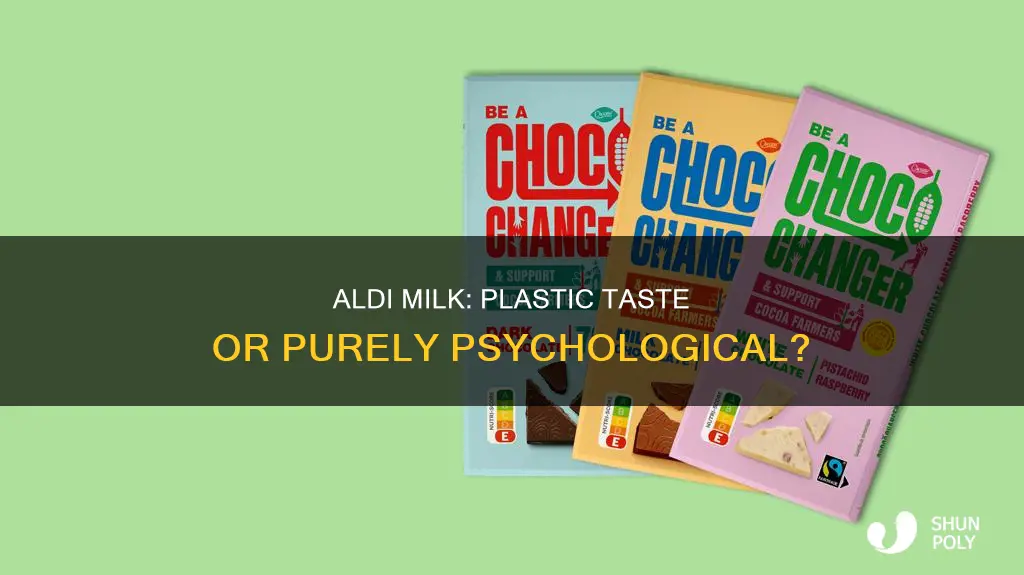 does aldi milk taste like plastic