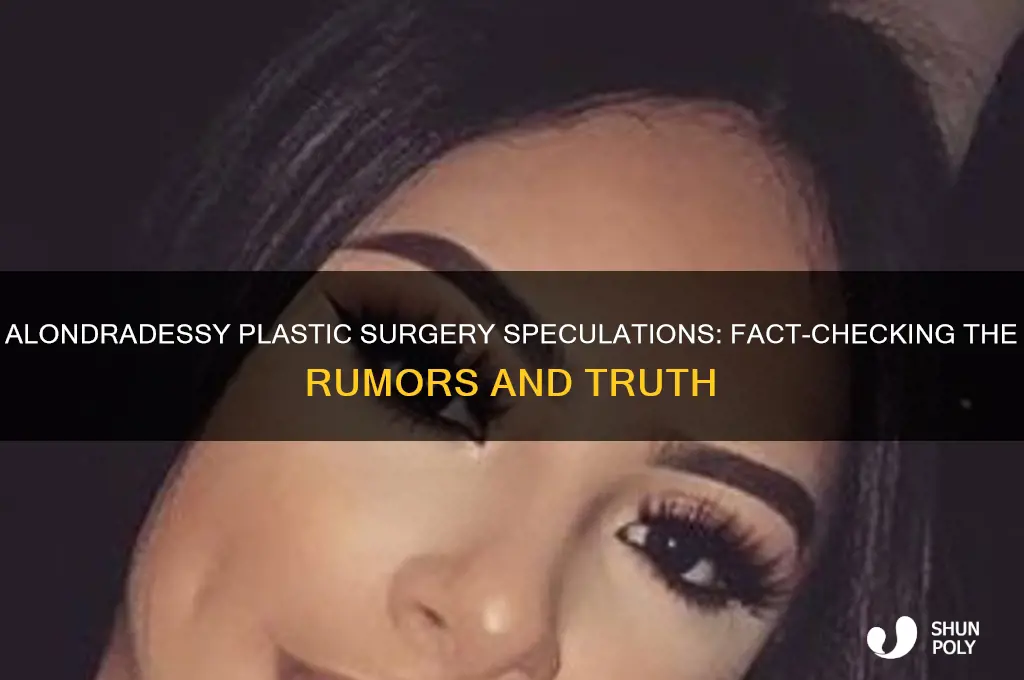 does alondradessy have plastic surgery
