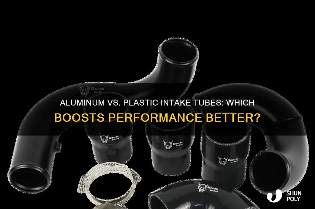 does aluminum or plastic intake tubes make a difference
