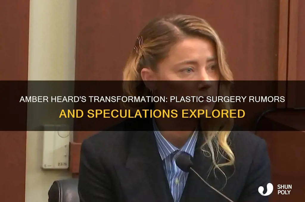 does amber heard have plastic surgery