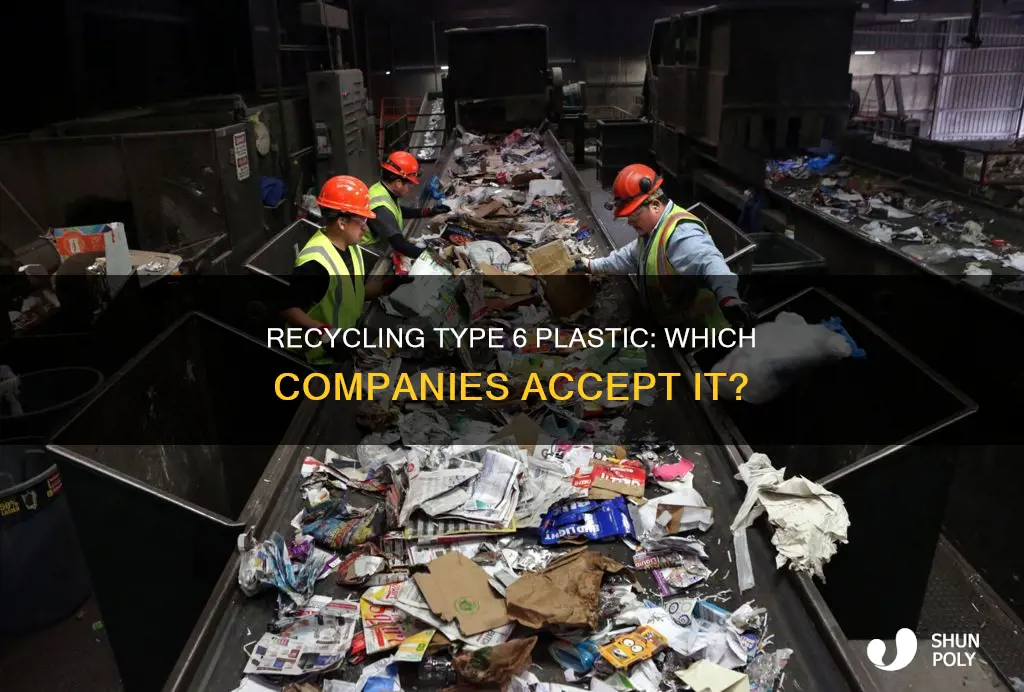 does any recycling company accept type 6 plastic