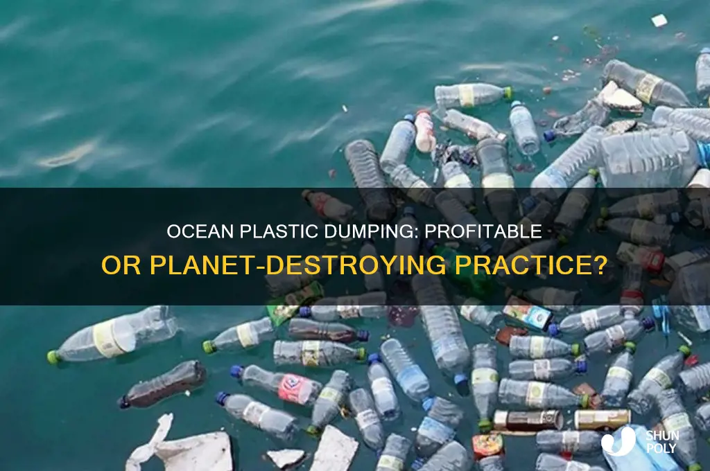 does anybody make money by dumping plastic into the ocean