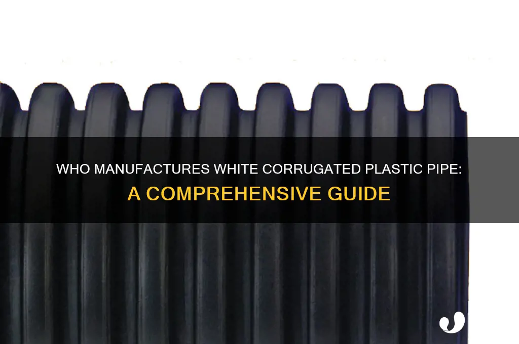 does anyone make white corrugated plastic pipe