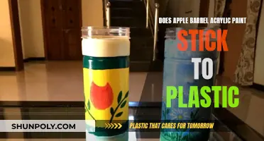 Sticking Acrylic Paint to Plastic: Apple Barrel's Performance